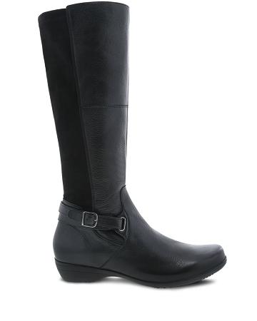 Bottes Dansko Francesca Milled Nappa Femme Noir | FR 827GSO